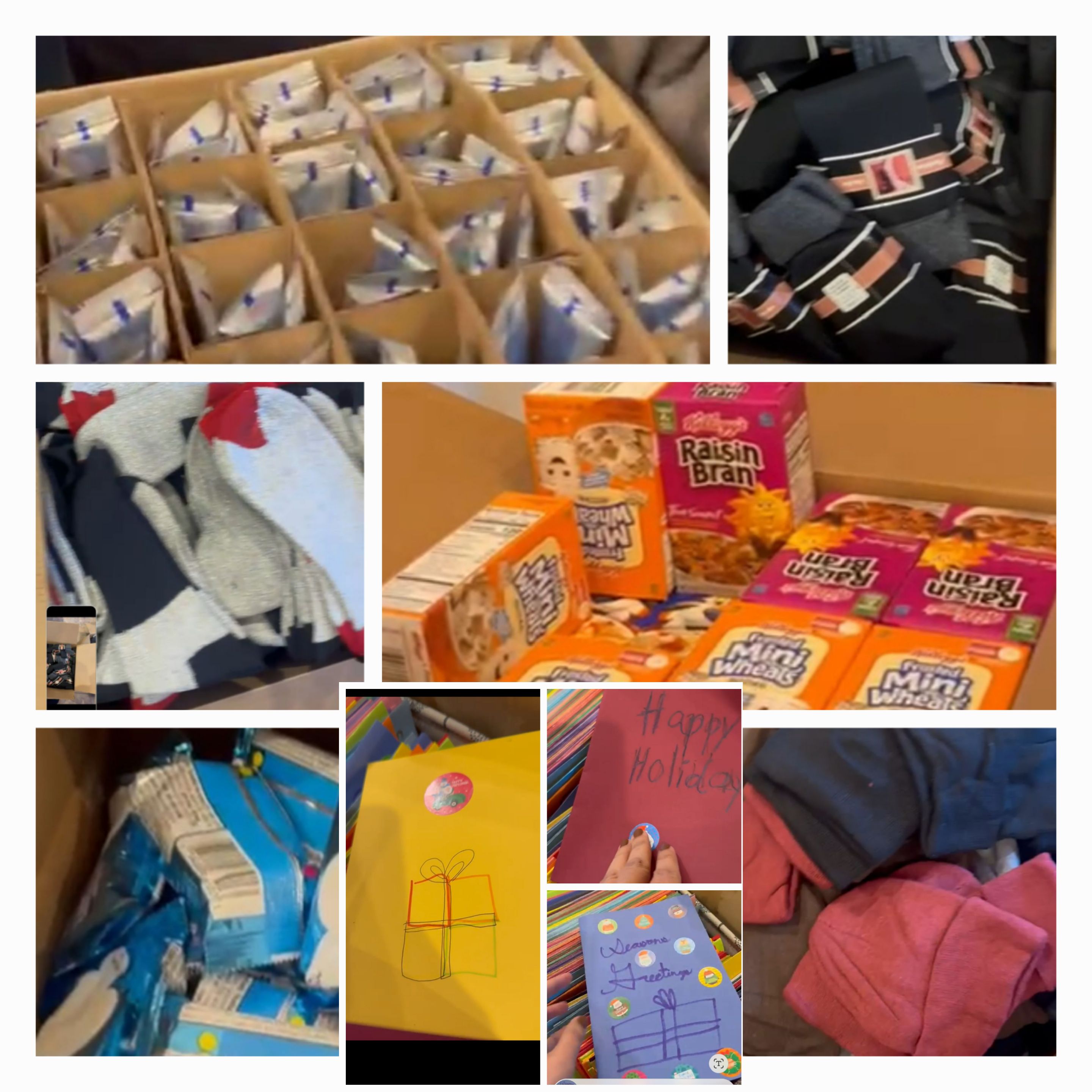 Community volunteers packing support for local youth
